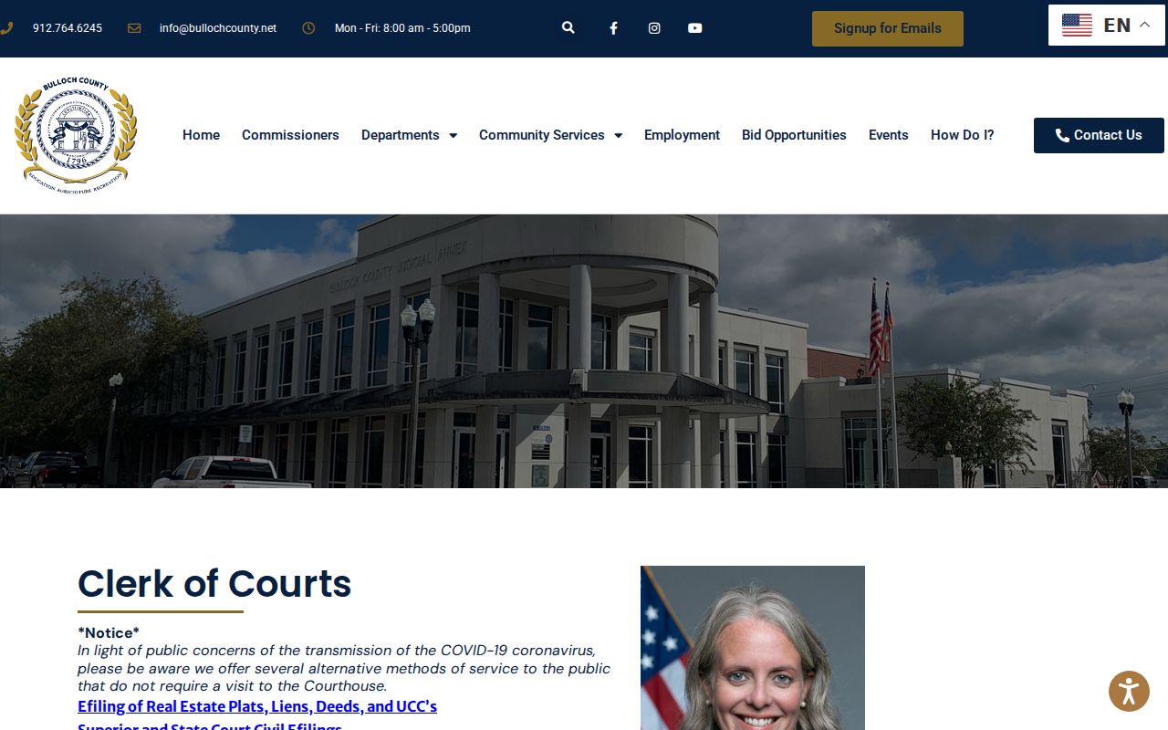 Bulloch County judicial overview with local courts and warrant procedure